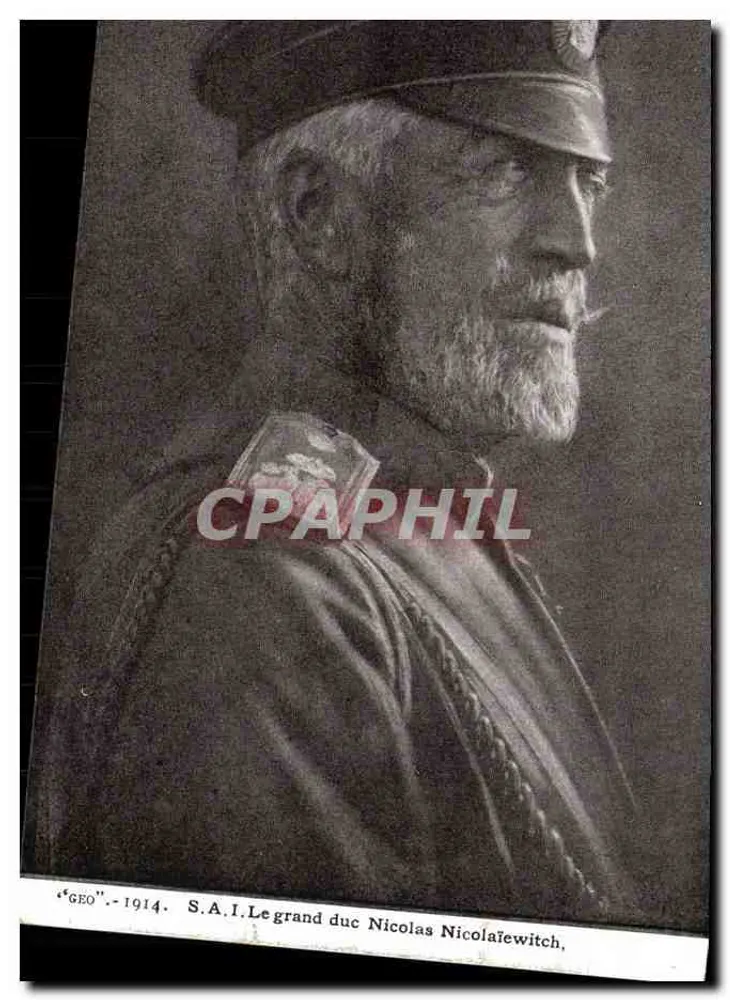 Le grand duc Nicolas Nicolaïewitch — 1914 — S.A.I. - Vorderseite