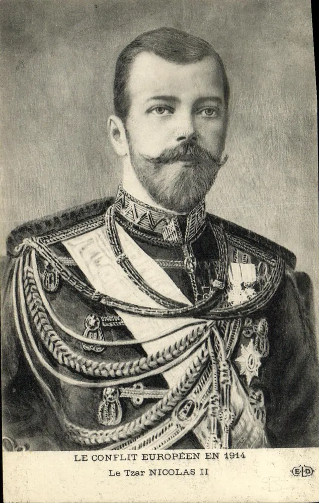 Zar Nikolaus II — Der europäische Konflikt im Jahr 1914 — ELD - Vorderseite
