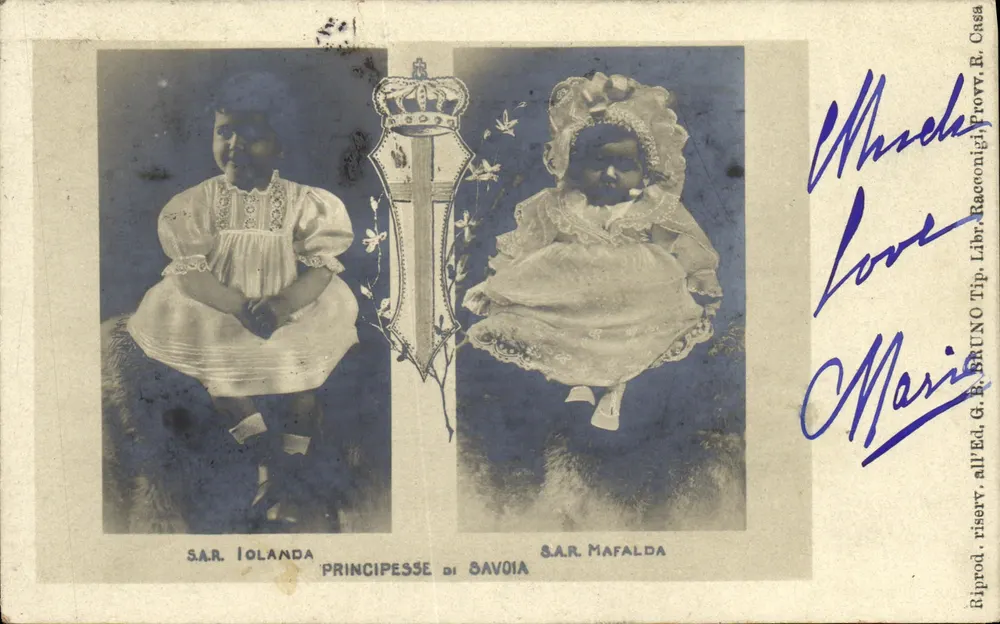 SAR. Iolanda und SAR. Mafalda, Prinzessin von Savoyen — Nachbildung von G.B. Bruno — N° 5092 - Vorderseite