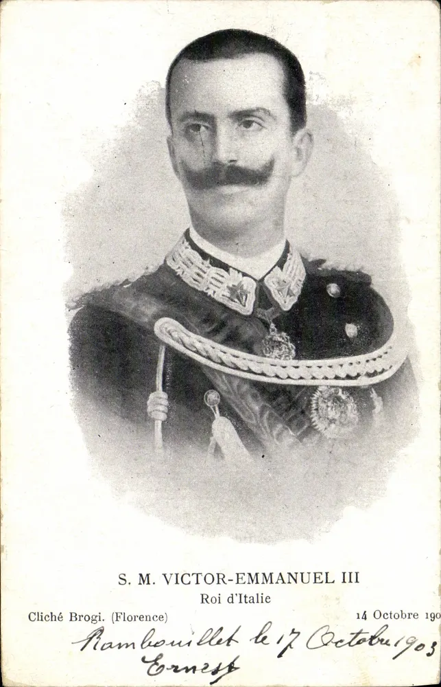 S.M. Victor-Emmanuel III — König von Italien — Cliché Brogi (Florenz) - Vorderseite