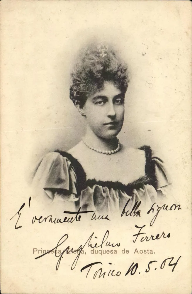 Princesa Elena, duquesa de Aosta — retrato — Tarjeta Postal Universelle - Frente