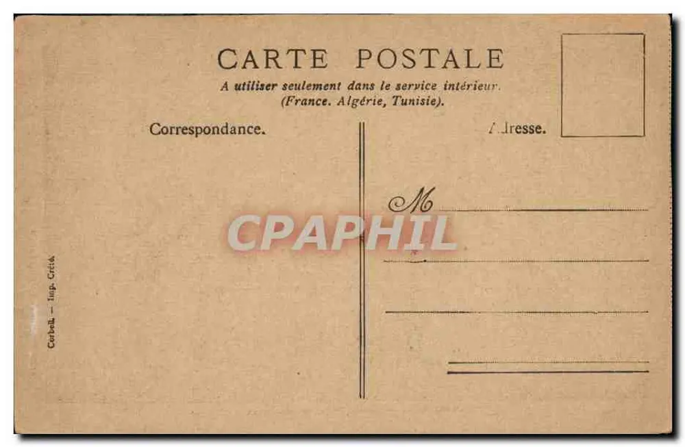 Der König und der Präsident Place Saint-Pierre — Coupon aus der Zeitung « Le Sans-Souci » - Rückseite