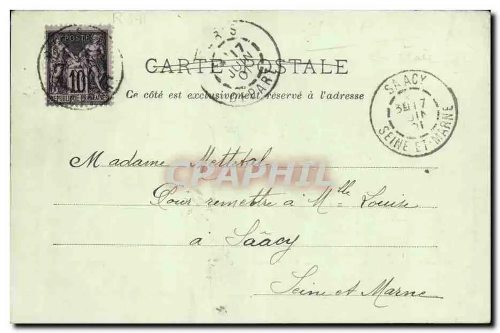 La mujer abogada — Sábado 15 de junio de 1901 — Imp. Phot. J. Roger, Nancy - Reverso