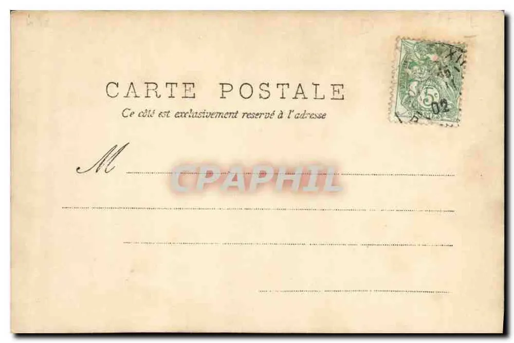 Cena de comédia — Mulher com vestido de juíza e menina — A.N. PARIS - Verso