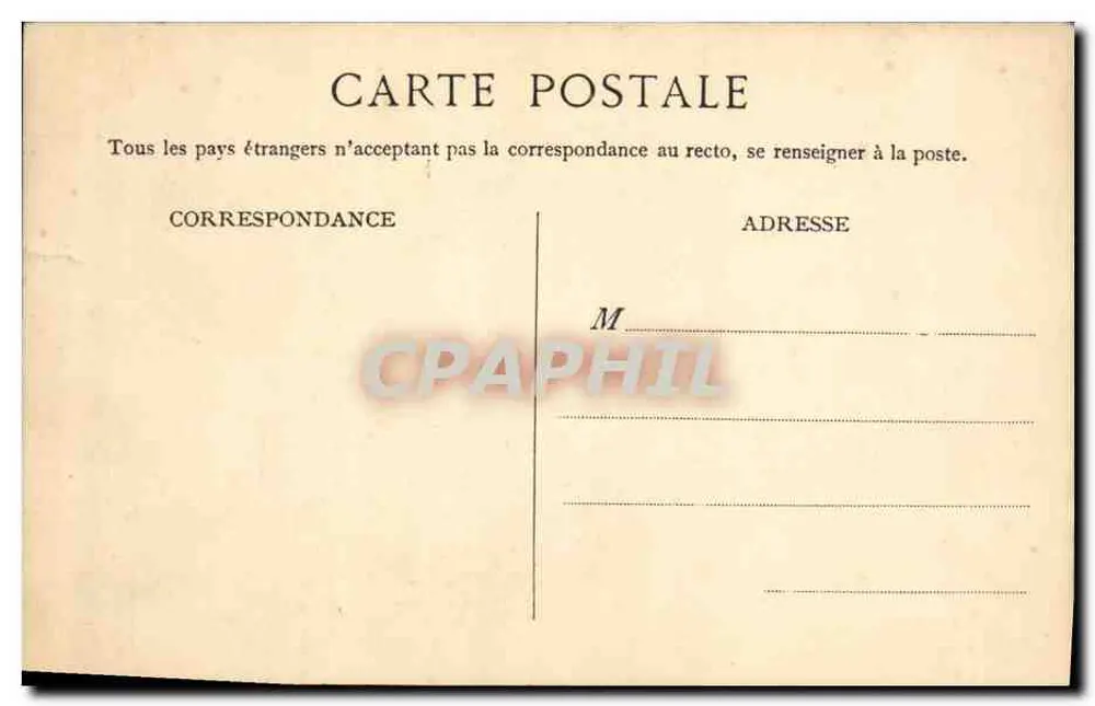 Double Phaeton DE DION-BOUTON — scène de parade à la 'Tombola de la Décennale' — éditeur DE DION-BOUTON, n° de série (Gros Lot) visible - Verso
