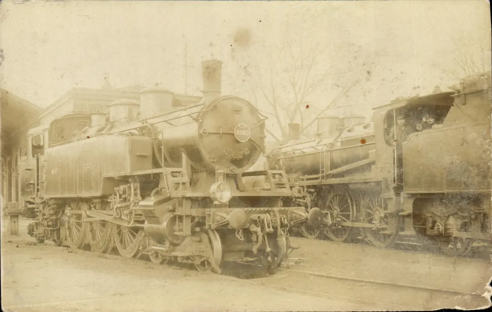 Locomotivas da Norte — depósito — editor desconhecido - Frente