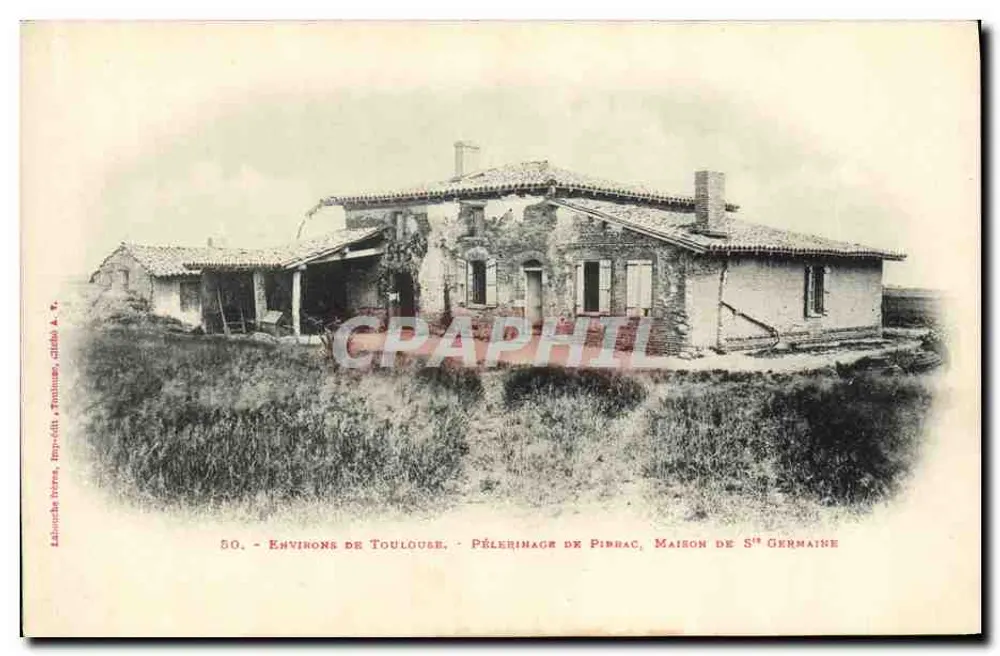 Umgebung von Toulouse - Pilgerung von Pibhac, Haus von St Germaine - Vorderseite