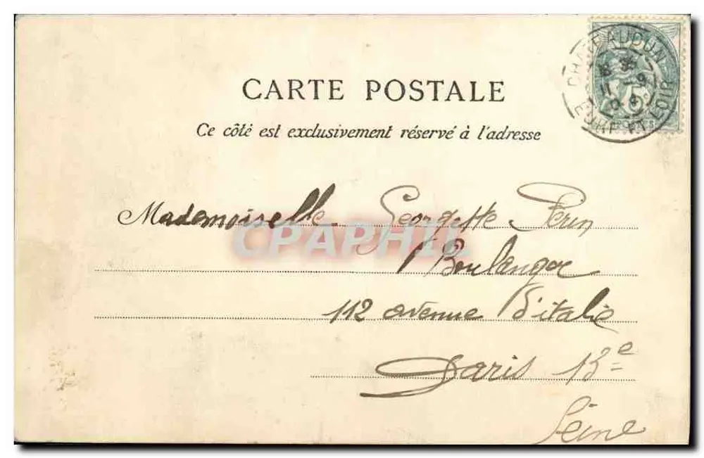 Châteaudun — O Gaulês Vencido — E. Léon D. Paris, n°9 - Verso