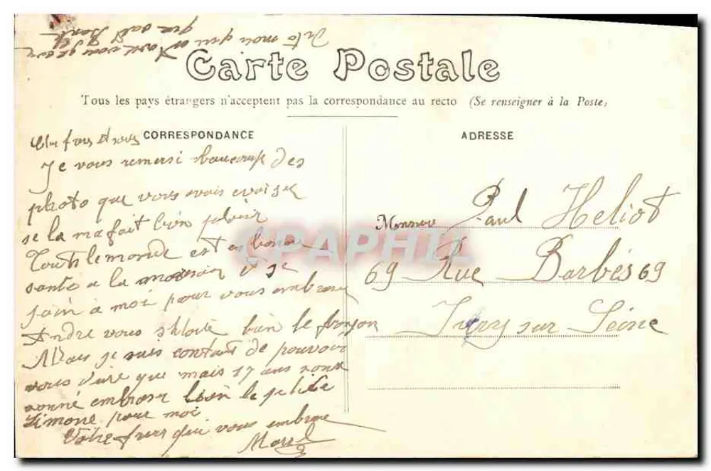 Châteaudun — As margens do Loir — Fototipo Baudieu e Cie Châteaudun - Verso