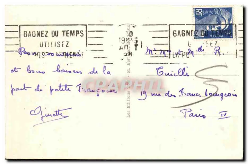 Bordeaux — Die Kathedrale — Die Tour Pey Berland — Tito - Rückseite