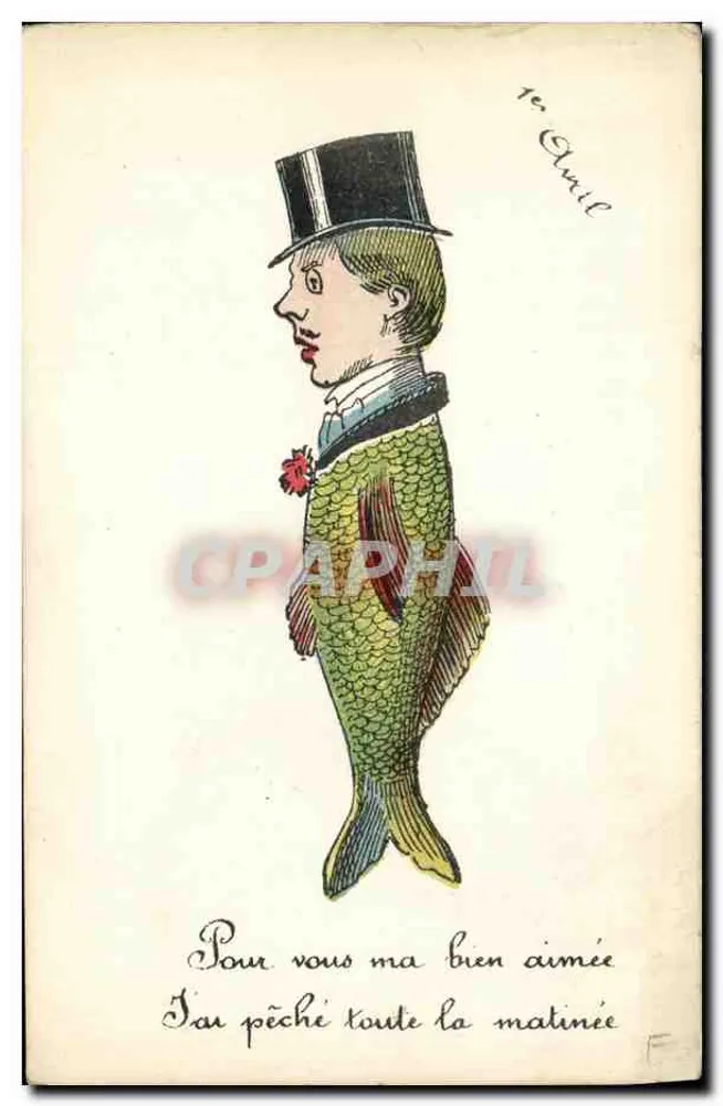 Fisch im Anzug — Aprilscherz — Verlag nicht sichtbar - Vorderseite