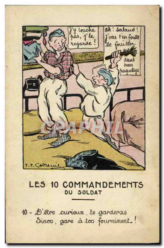 Os 10 Mandamentos do Soldado — Mandamento 10 — T.P. Codreuil - Frente