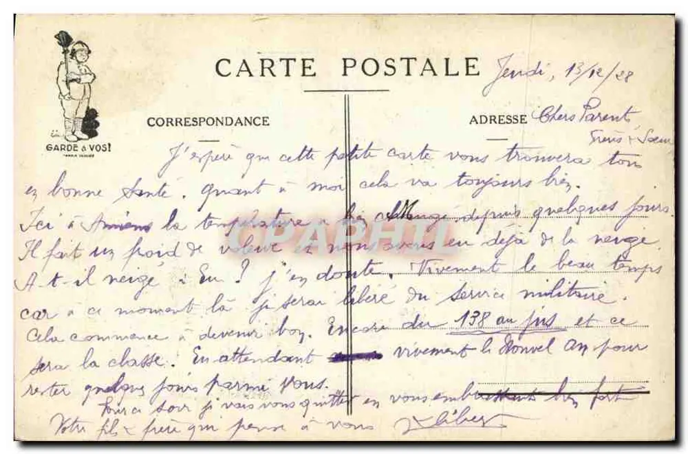 O HABILIMENTO — J.P. Goddeau — série Garde à Vous - Verso