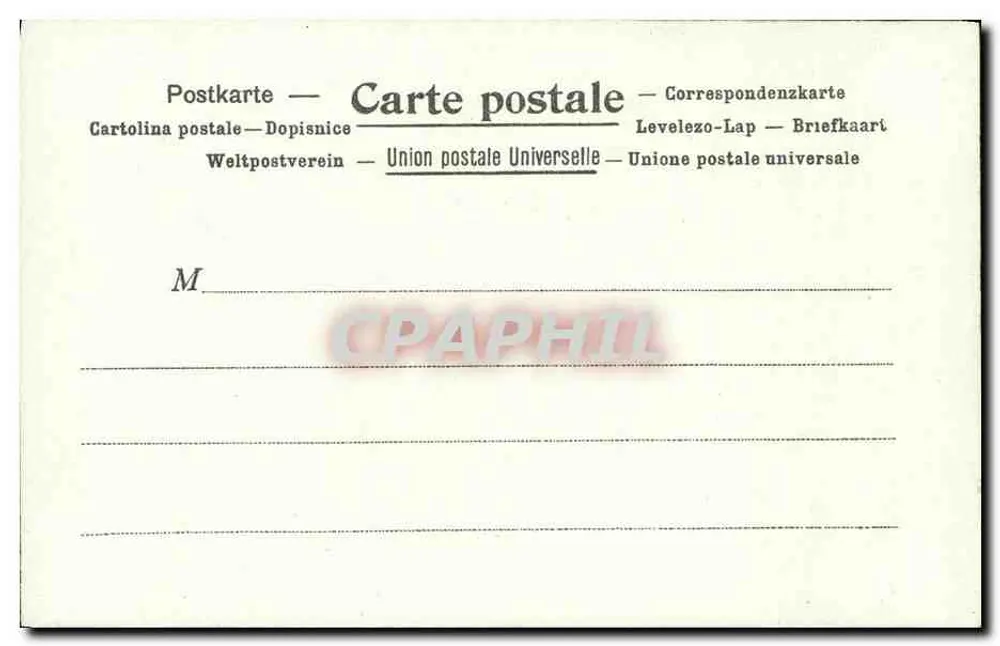 A Postagem na Coréia — Kunzli Frères, Paris — n° 5 - Verso