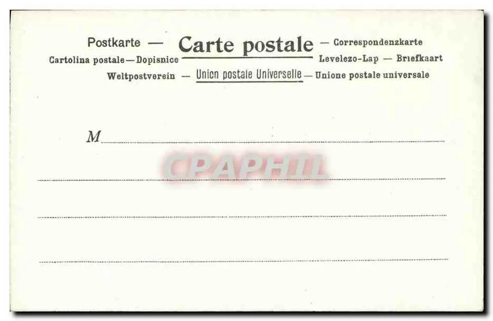 A Correios no Cachemira — Correspondência em território indiano — editor Kunzli Frères, Paris - Verso