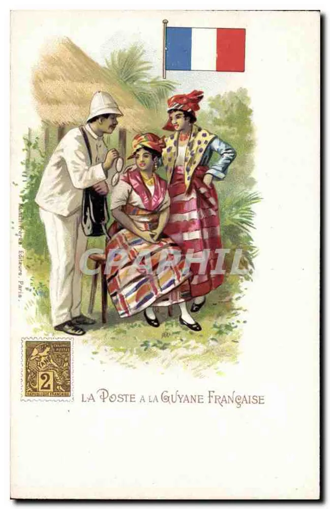 Die Post in Französisch-Guayana — Verlag: North-Rétra Verleger, Paris — Seriennummer nicht sichtbar - Vorderseite