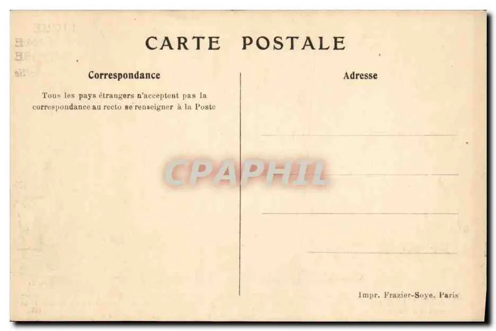 Galera de Luís XIV — Ligue Maritime Française — Impr. Frazier-Soye, Paris - Verso