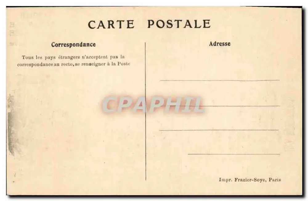 Os Fenícios — O navio « Gaoul » — Ligue Maritime Française, 8 rue La Boétie, Paris - Verso