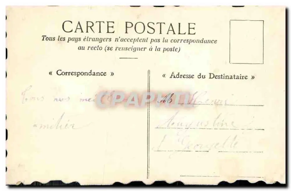 Barco decorado com violetas — Gouven de Dieppe - Verso