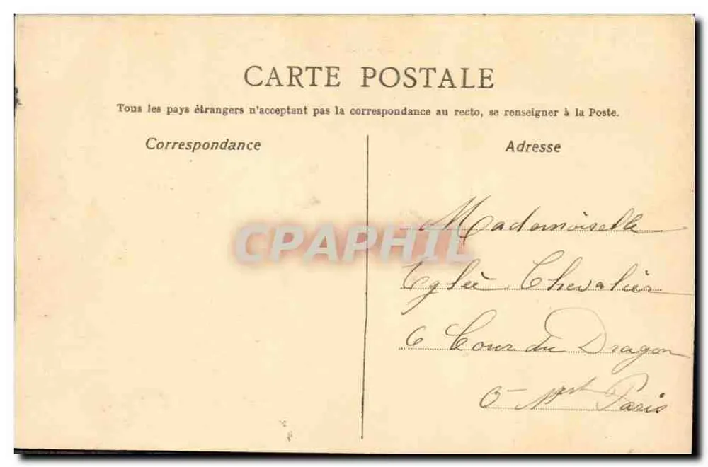 Ave con un trébol — Je Porte-Bonheur — editor no visible - Reverso