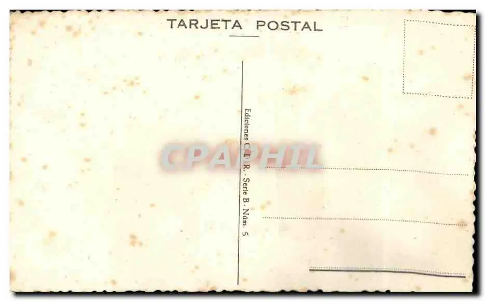 Madrid — Paar in zeitgenössischer Kleidung — Editions , Serie B, Nr. 5 - Rückseite
