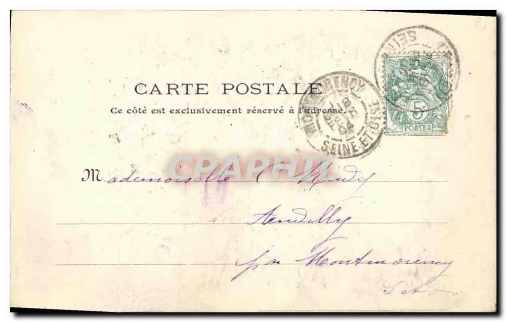 Duas mulheres em cena — cena de teatro — J. M., Paris, n°4 - Verso