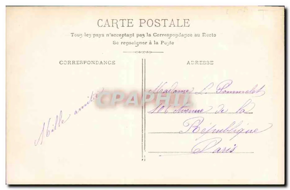 Douce Rêverie — Lebe fern von den Neidischen — Graphil Paris, n°3.080 - Rückseite