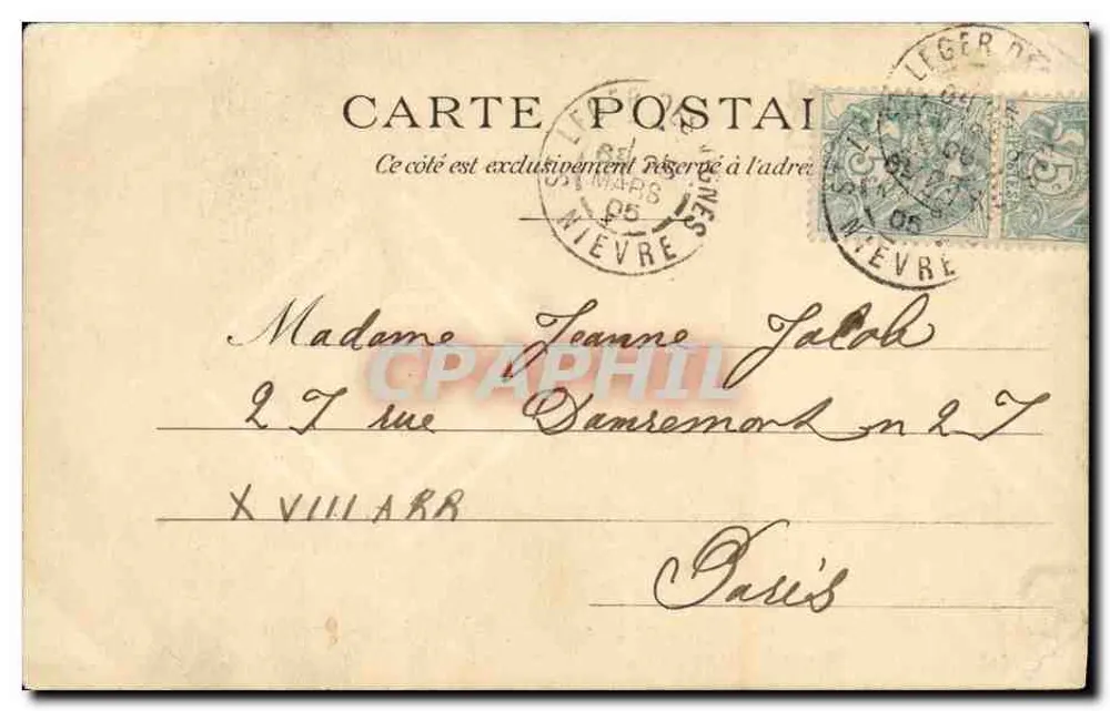 Scène de comédie — couple en intérieur — éditeur anonyme - Rückseite