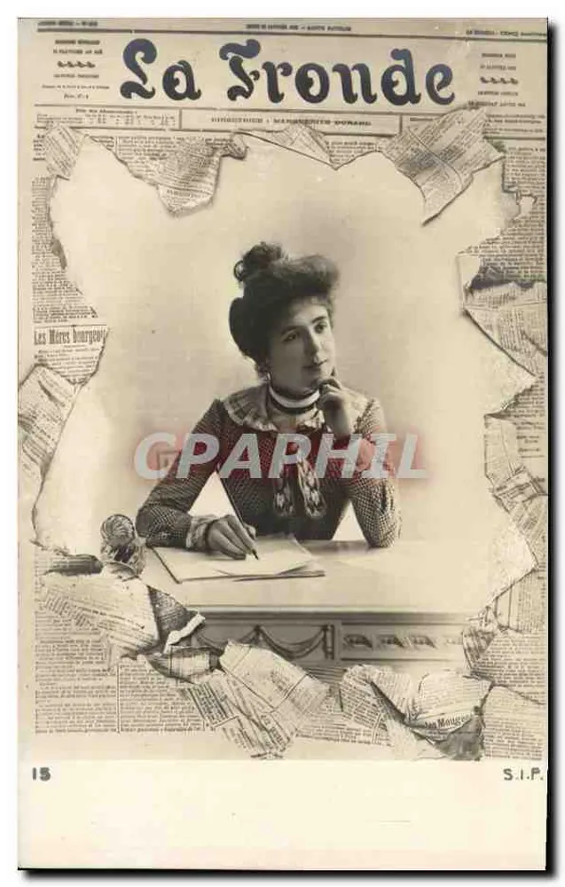 Frau am Tisch — La Frondé, n°15 — S.I.P. - Vorderseite