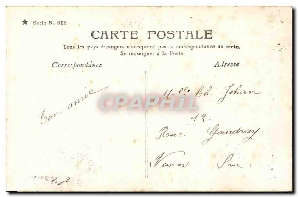 Die Wäscherin — Ladrey-Disdéri, Paris, Serie III - Rückseite