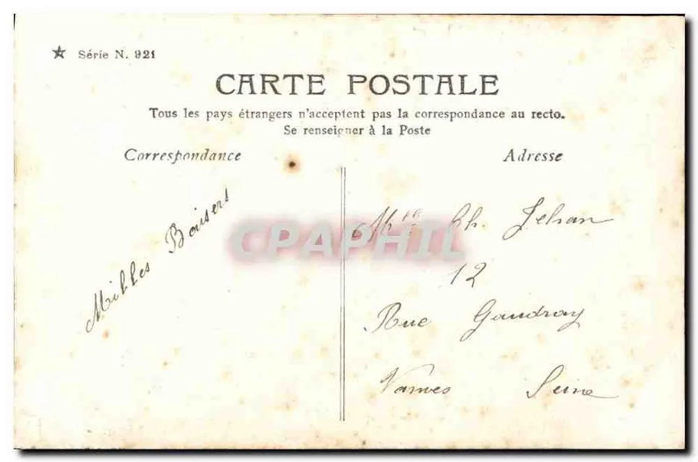 Die Wäscherin — Das Gespräch dreht sich um Liebesdinge — Ladrey-Disdéri, Paris, Serie IV - Rückseite