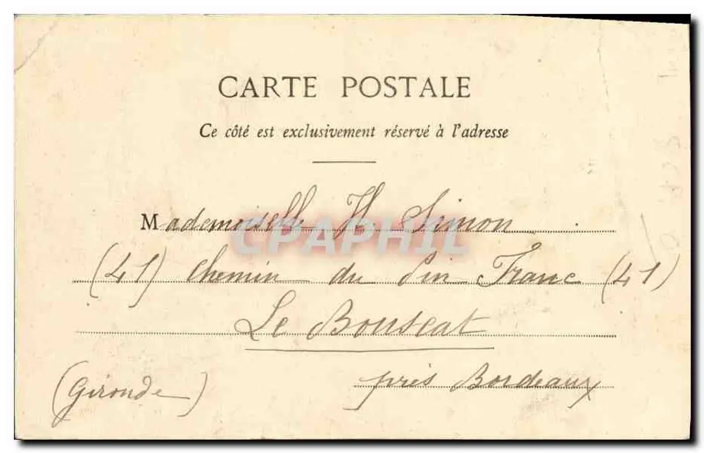 Priester, der eine Zeitung hält — La Libre Parole — Phototypie-Edition A. Bergeret et Cie, Nancy - Rückseite