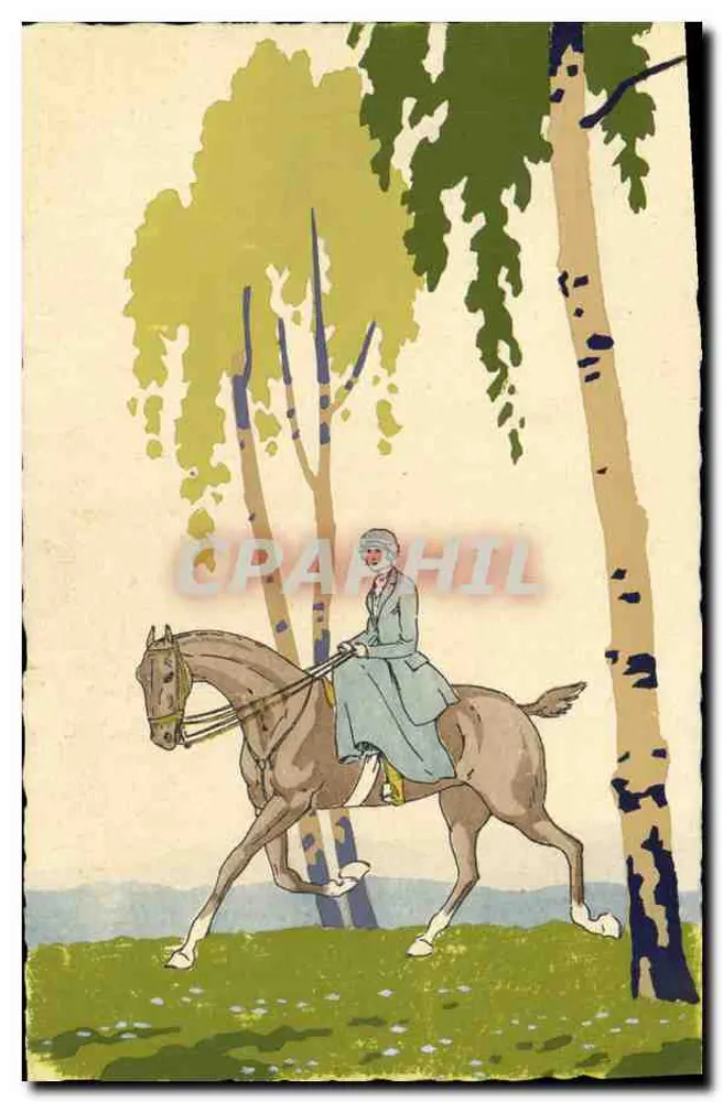 Frau auf Pferd — unter den Birken — ARS NOVA - Vorderseite