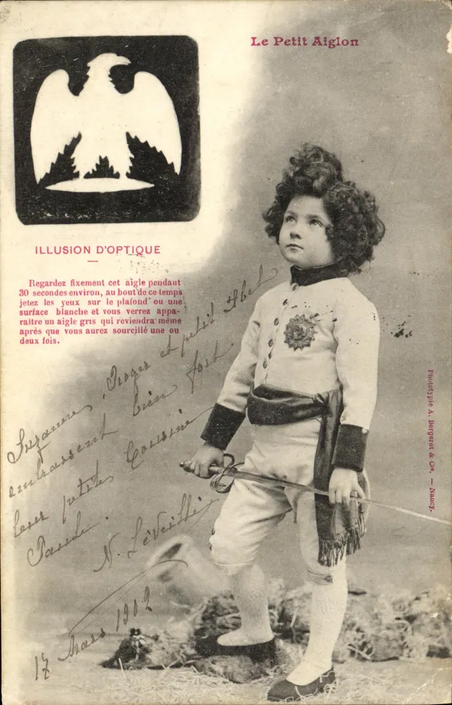 Der kleine Adler — Optische Täuschung — Phototype A. Bergaret & Cie, Nancy - Vorderseite