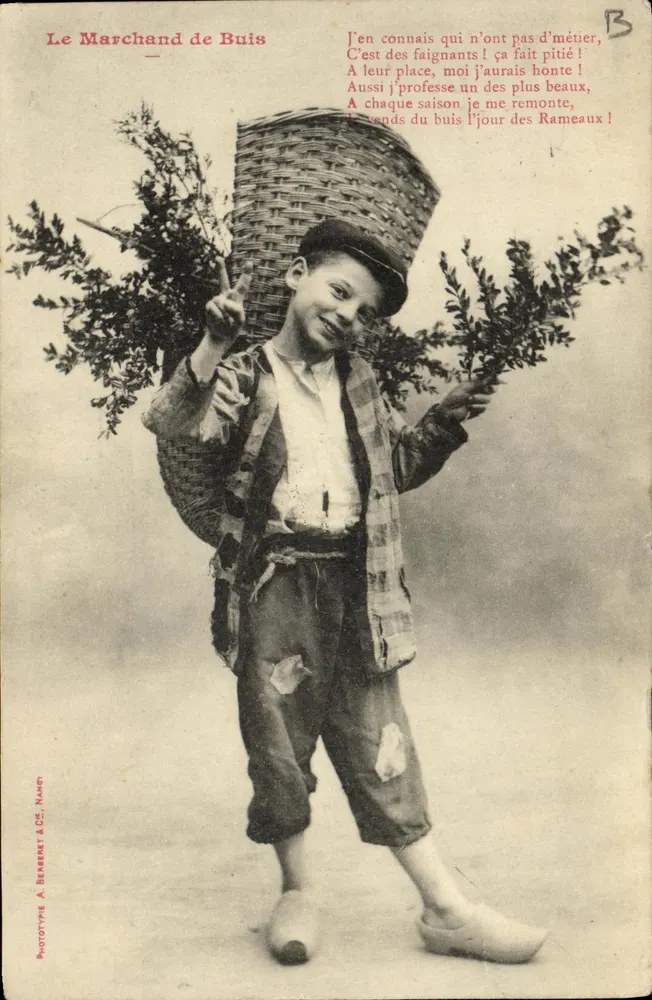Der Buis-Verkäufer — Phototype A. Berberet & Cie, NANCY — Serie B - Vorderseite