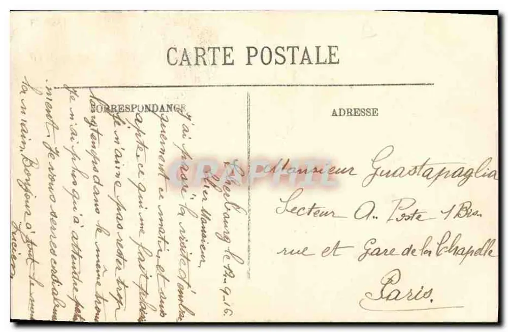 Ernest Renan — Kreuzer der ersten Klasse — LL. — Marine der Kriegsflotte - Rückseite