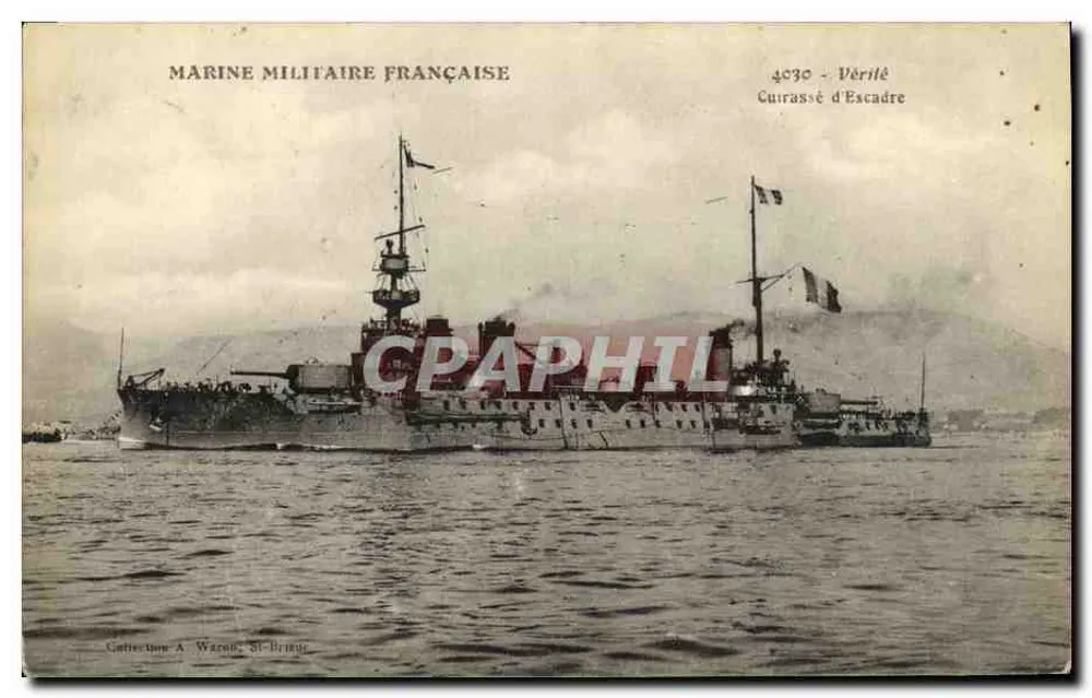 Cruzador de Escadra — Vérité — Coleção A. Wacon, St-Brieuc - Frente