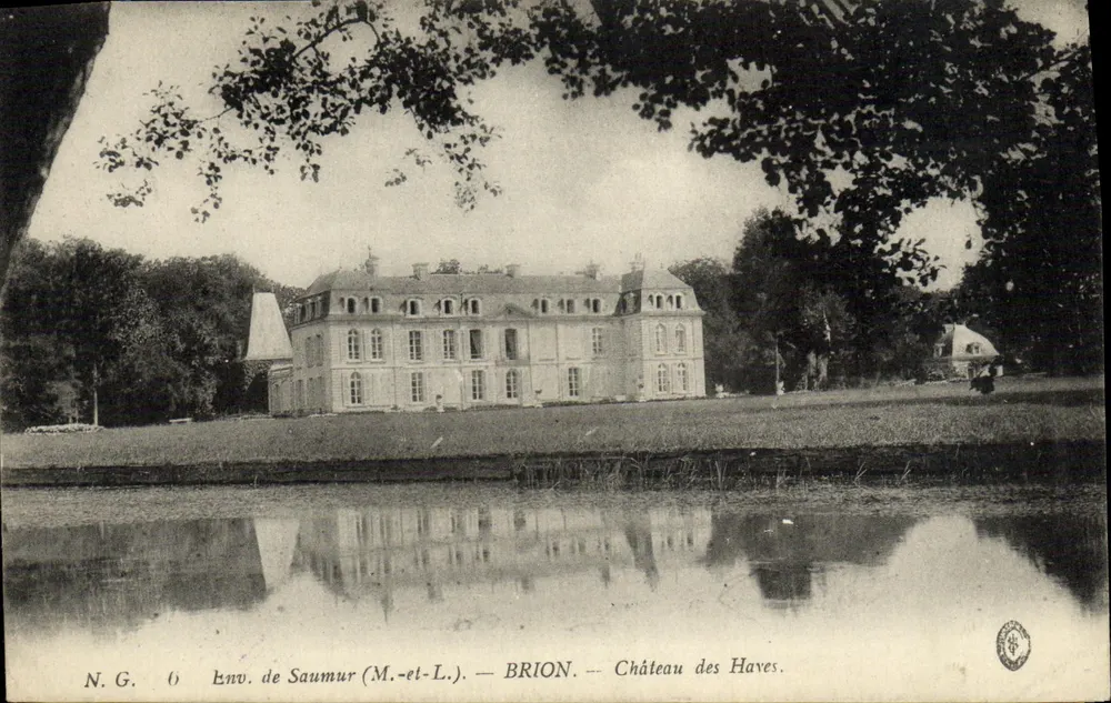 Ansicht von Saumur (M.-et-L.) — BRION — Schloss der Haves - Vorderseite