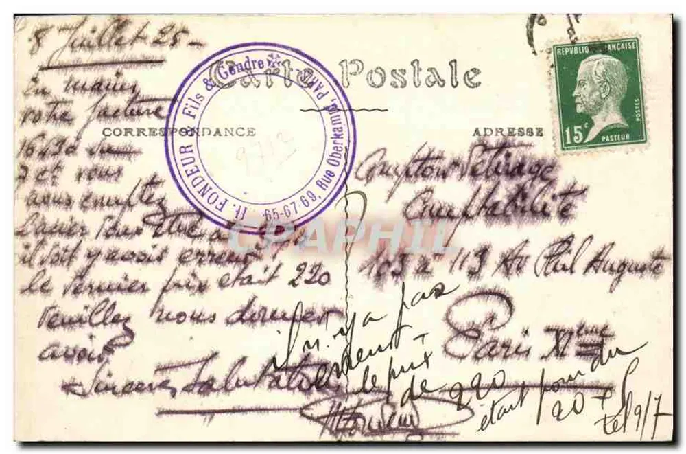 St-Valéry — Falésias de montante — Sorensen & Cie - Verso