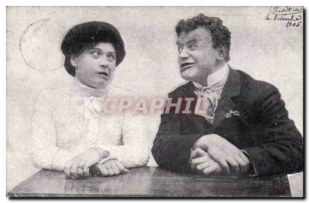 Zwei Schauspieler — Theater Szene — Verlag Chiodi la Soldaten, 1905 - Vorderseite