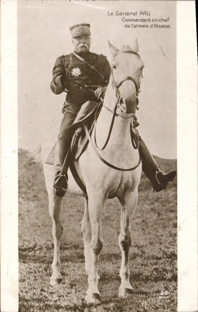 General PAU — Kommandant der Armee von Elsass — Patriotische Galerie N° 16 - Vorderseite