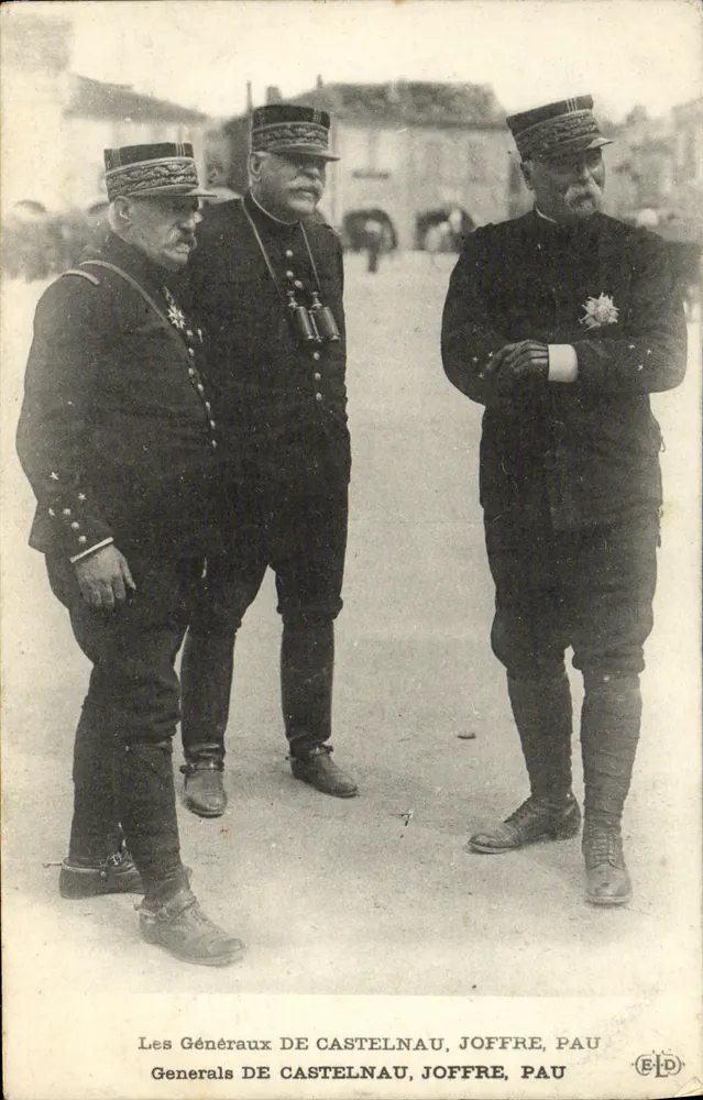 Die Generale DE CASTELNAU, JOFFRE, PAU — Verlag ELD - Vorderseite