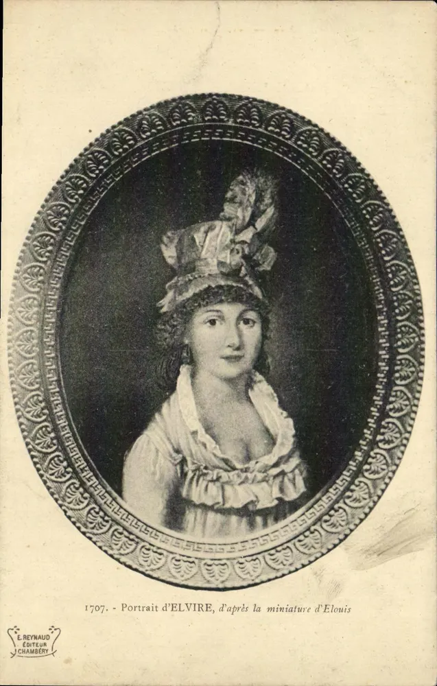Portret van Elvire — 1707 — E. Reynaud, Uitgever, Chambéry - Voorkant