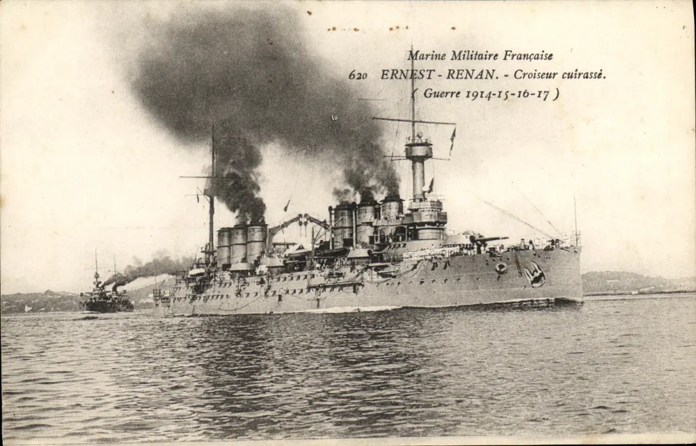 Panzerkreuzer Ernest Renan — französische Marine — Nr. 620 - Vorderseite