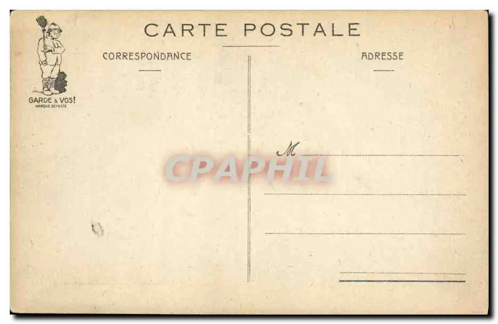 Maritimer Karikaturen-Postkarte — 'DER MOTIV' — J.P. Forreuil - Rückseite