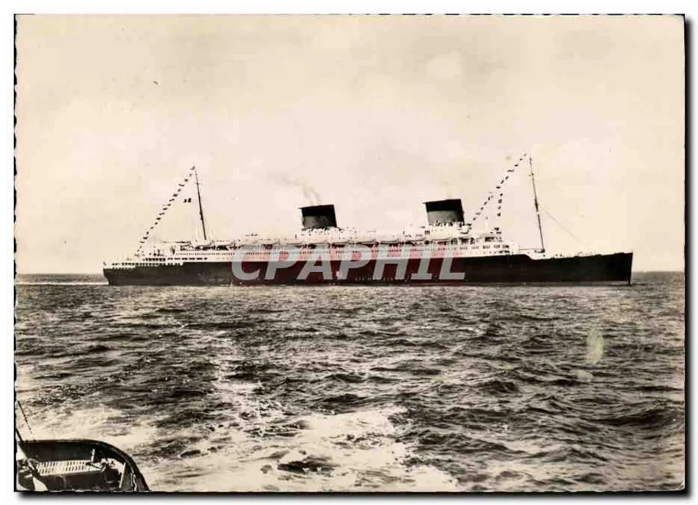 O navio de passageiros "Liberté" — características técnicas — C.A.P. - PARIS - Frente