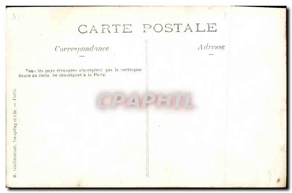 Gruppe von Soldaten — Aufnahme im Freien — R. Gautrennot, Paris - Rückseite