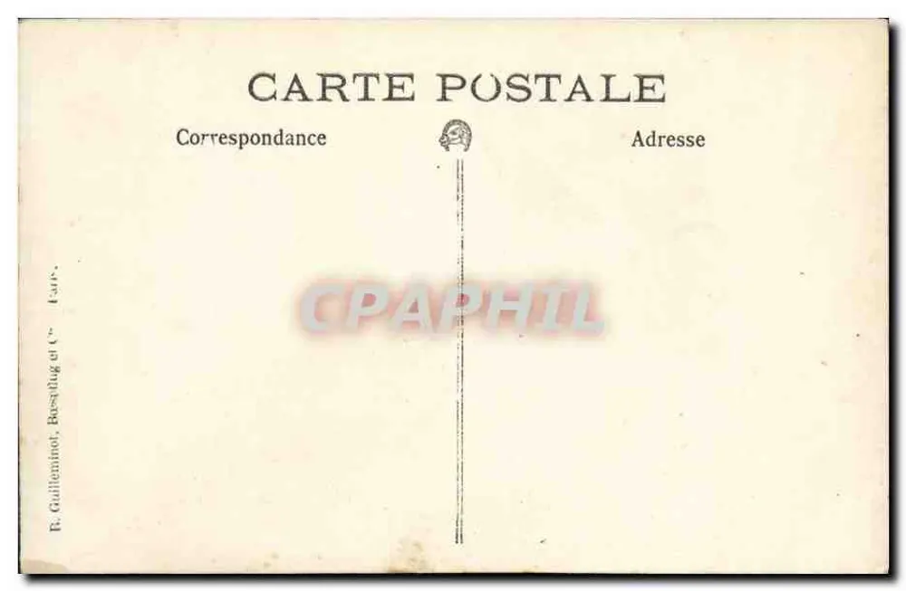 Gruppe von Soldaten — Frankreich — Verlag B. Guillieninot, Bas-pilug et Cie - Rückseite