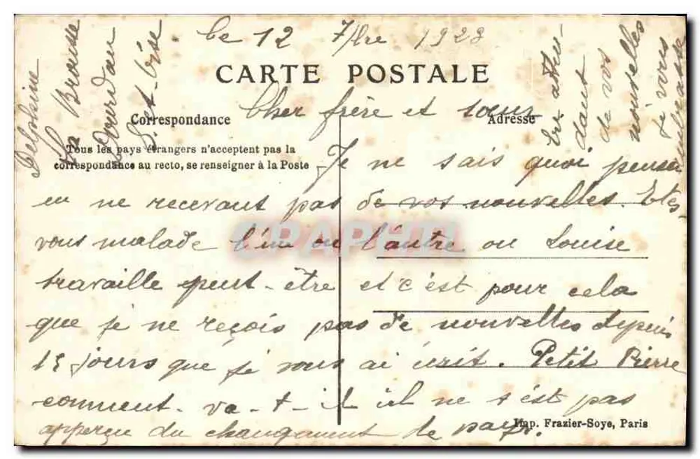 Die französische Marine — I. Schlachtschiffe — Französische Maritime Liga, 8, Rue La Boétie, Paris - Rückseite