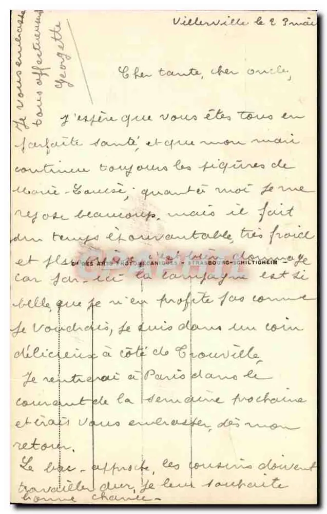 Paquebote « NORMANDIE » — O maior do Mundo — construído nos Estaleiros de Penhoët em Saint-Nazaire e lançado em 29-10-32 - Verso
